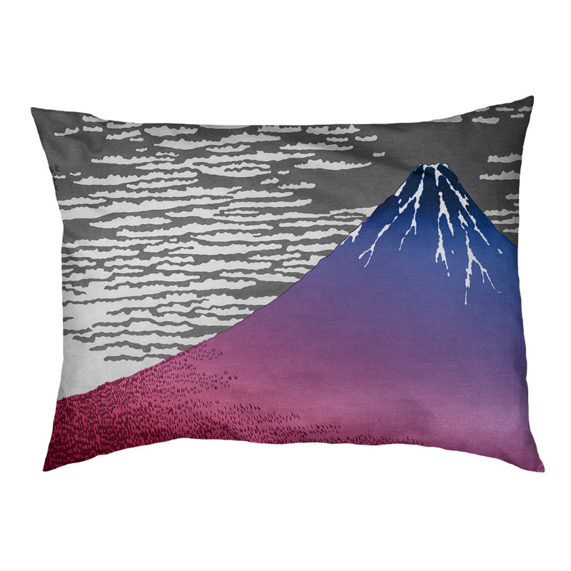 Coussin pour chien d'intérieur / extérieur Burkart, Petit (l 29,5 po x P 19,5 po x H 9,5 po), Orange, gris et bleu
