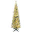 Arbre de Noël artificiel mince haut de 5 pi avec 110 lumières DEL blanc chaud et 294 pointes