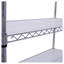 Étagère métallique à 6 niveaux, capacité de 2722 kg (6000 lb), certifiée NSF, robuste et réglable, avec roulettes et tapis de protection pour étagères, en acier chromé, pour usage commercial. Dimensions : 208 cm (82 po) H x 122 cm (48 po) L x 46 cm (18 po) P.