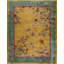 1920s Chinese - Art Deco Room Size Wool Rectangle Antique Knotted Yellow Rug