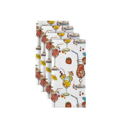Landen Polyester Abstract Square Napkin