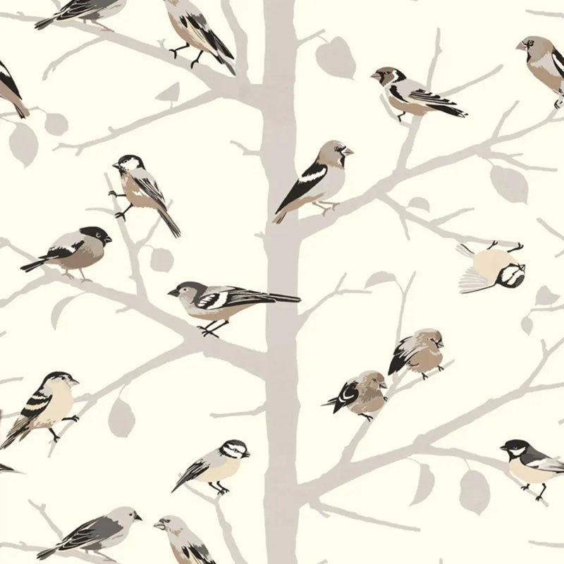 A-Twitter Wallpaper, Brown/Gray/Beige