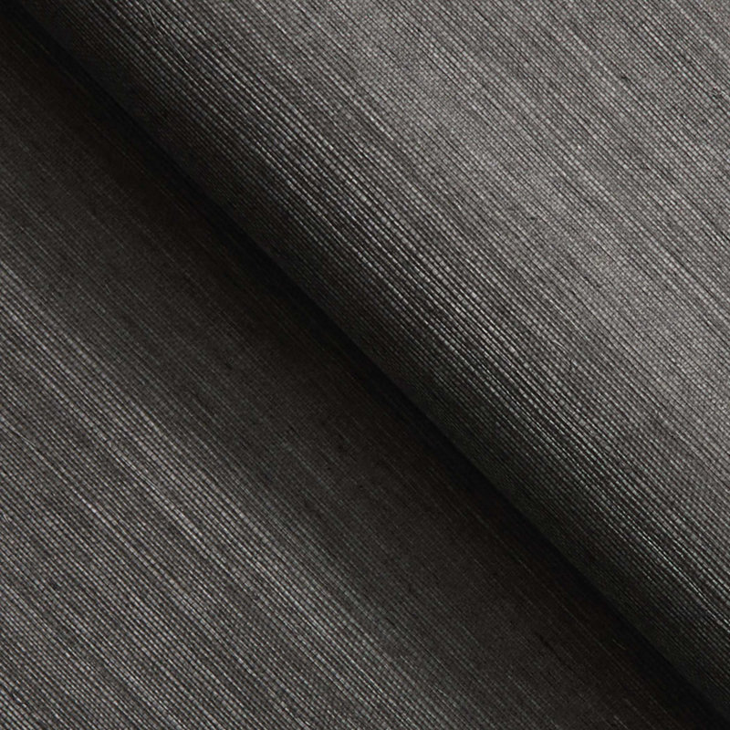 Sisal Monochromatic Authentic Grasscloth Wallpaper, Gray