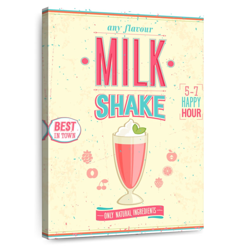 Yarlin rétro Diner Milkshake, H 51 po x l 34 po