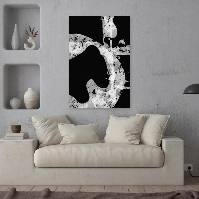 Art contemporain, art contemporain abstrait, H 36 po x l 24 po