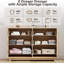 Commode 6 tiroirs, commode moderne en bois de 47,2 po avec poignées incurvées et à bord arrondi, commodes à grande capacité pour la chambre à coucher et le salon (2 colis)-514412324