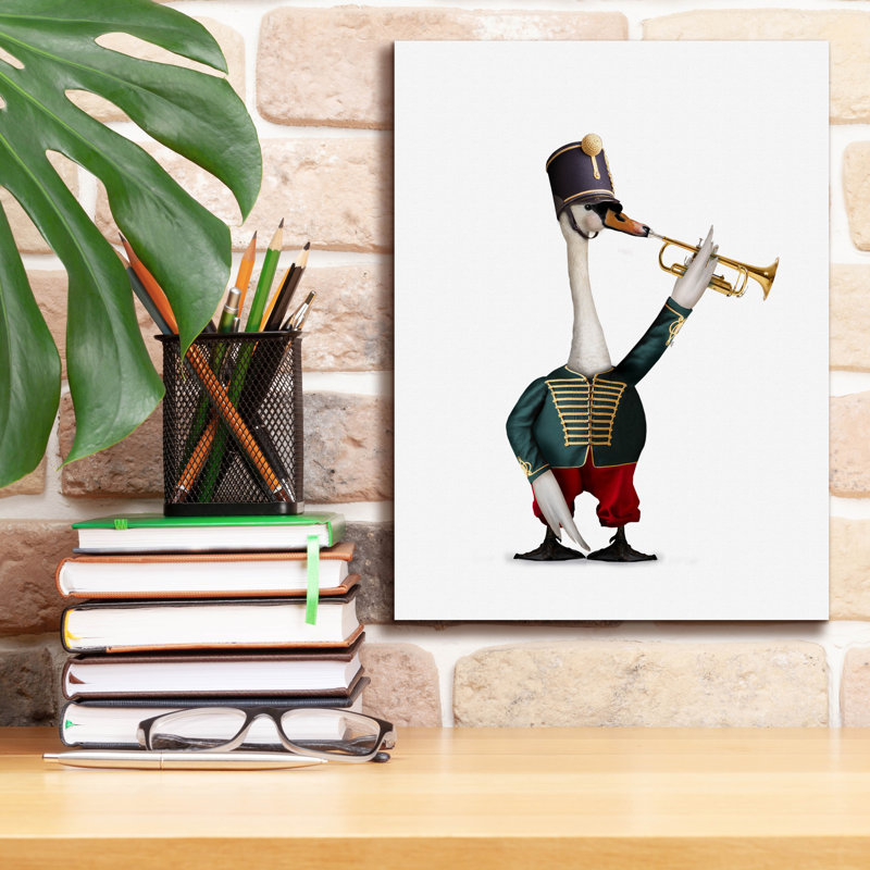  «Trumpeter Duck» par John Hovenstine, art mural sur toile, 12 po x 16 po