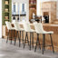 Tabouret de comptoir rembourré 27 po avec structure en métal -506050694