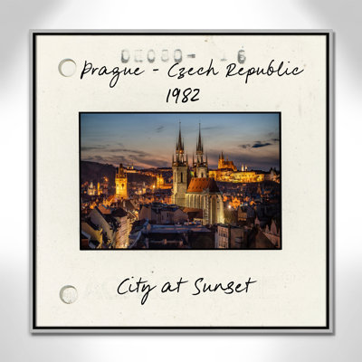 Prague, Czech Republic - City at Sunset Print by Danita Delmont