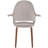 Robelmont Set of 2 Dining Chairs - Mid-Century Modern Upholstered Armchairs with Dark Wood Legs - Kitchen & Dining Room Accent Chairs-2130653504-2113300258
