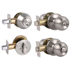 Rockwell Premium Lumina Solid Brass Entry Door Handle Set