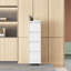 Classeur vertical à 4 tiroirs verrouillables en métal sur roulettes - Armoire verrouillable robuste pour la maison et le bureau-745112440