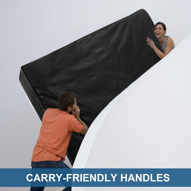 Queen Size Mattress Bags For Moving And Storage With 4 Strong Handles Waterproof