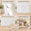Miroir rectangulaire à DEL en métal pour chambre à coucher, miroir de coiffeuse de style Hollywood à intensité variable sur table