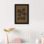Motif floral noir et brun minimal - cadre photo, impression sur papier-68916378-68916377