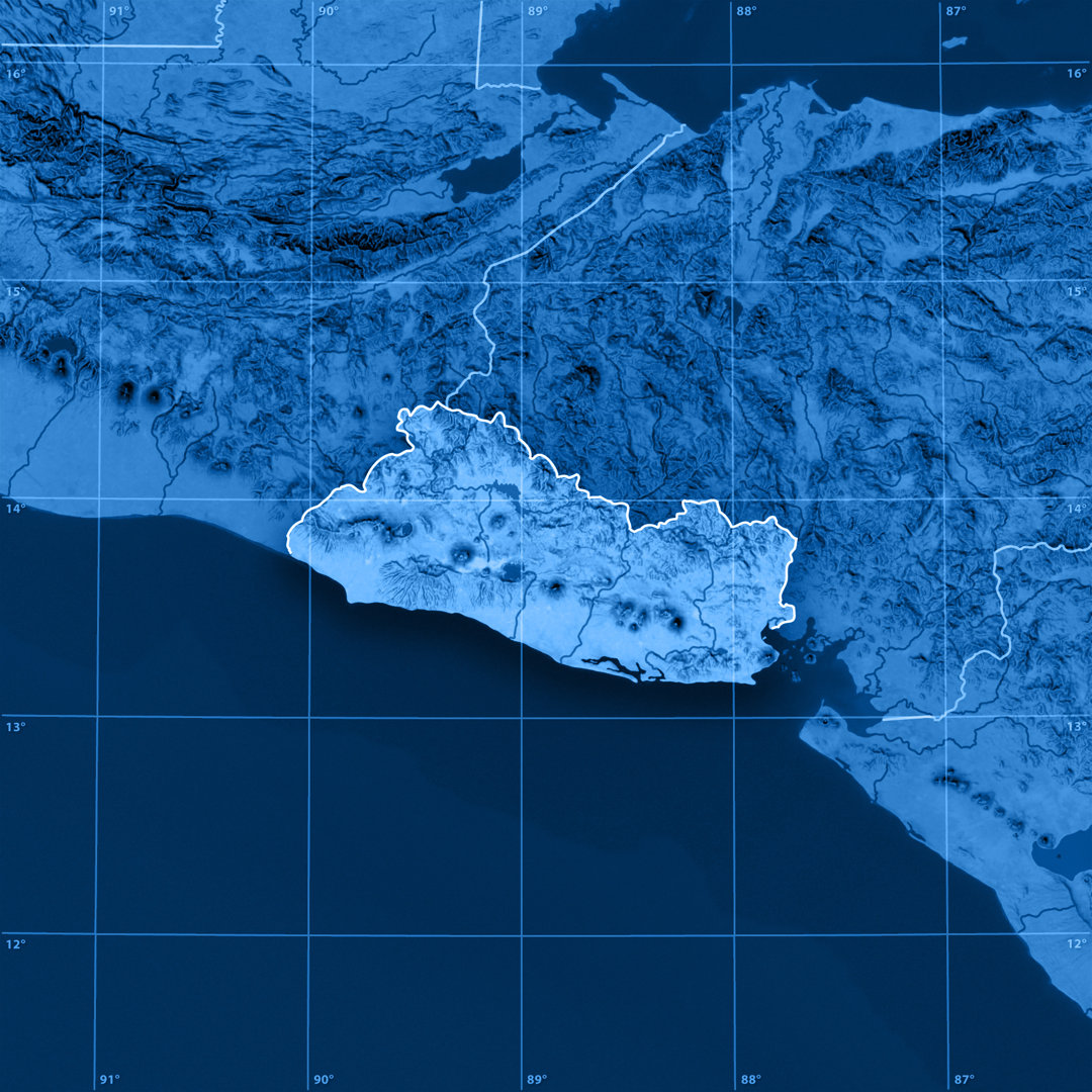 Topographische Karte von El Salvador