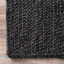 Tapis noir en jute touffeté à la main Bernyce-1989278724