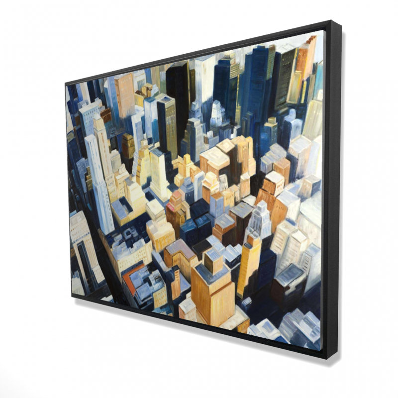 High Top View Of Buildings In New York Print On Canvas