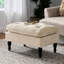 28 pouces avec plateau-coussin invitant - Accueille dans le salon le style crème attrayant