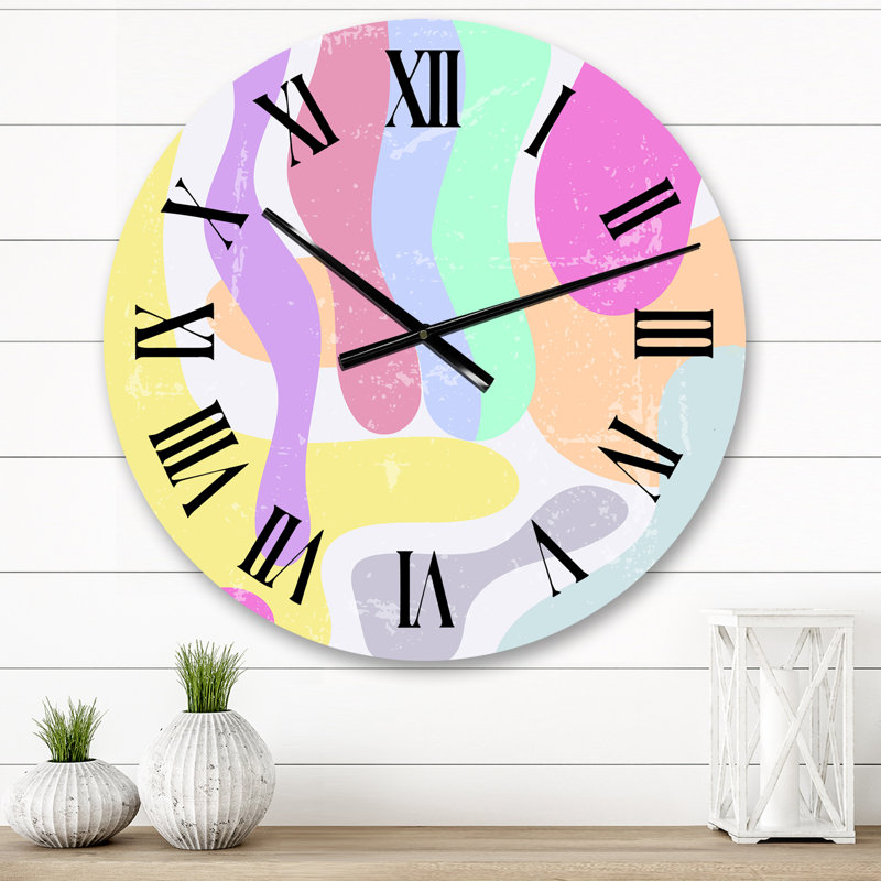 Horloge murale rétro des années 70, Moyen