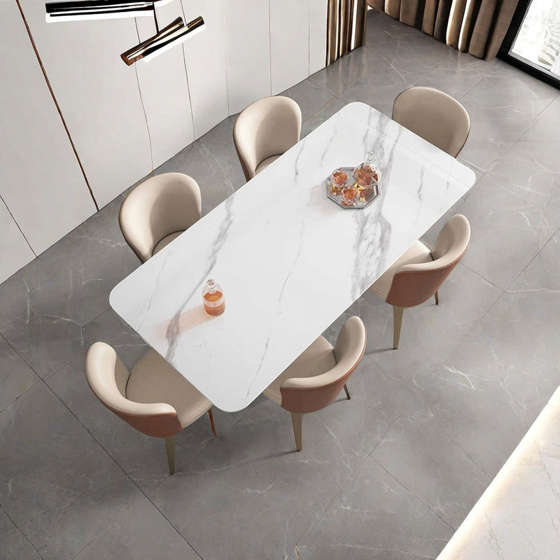 Table de salle à manger Modern Luxury, H 29,5 po x L 70,9 po x l 35,4 po