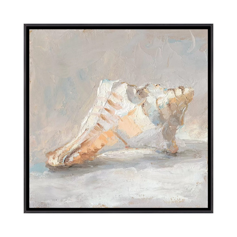 Reproduction d’art sur toile, "Impressionist Shell Study I" par Ethan Harper, H 26 po x l 26 po x P 1,5 po, Pas de tapis