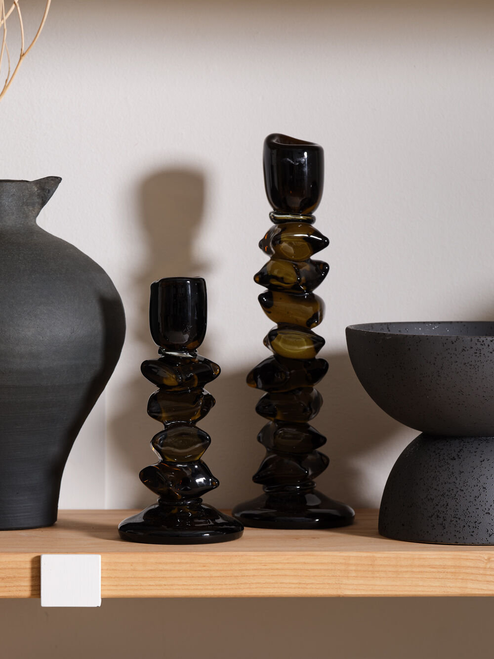 Candlestick Holder, 13.50" H x 4.50" W x 4.50" D