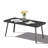 Black Steel Rectangle Patio Coffee Table