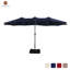 Parasol de marché rectangulaire avec base et couvercle l 15 pi x P 9 pi-1476532771