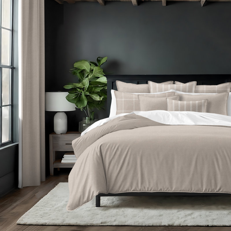 Shay Solid Natural Cotton Coverlet Set  8 Piece, California King Coverlet + 7 Additional Pieces