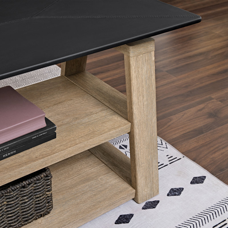 Bureau de direction électrique minimaliste en L avec plateau en cuir Minimalist 