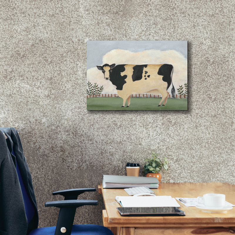 «Epic Graffiti» «Folk Farm II» par Regina Moore, art mural sur toile, 34 po x 26 po, H 18 po x l 26 po x P 0,75 po