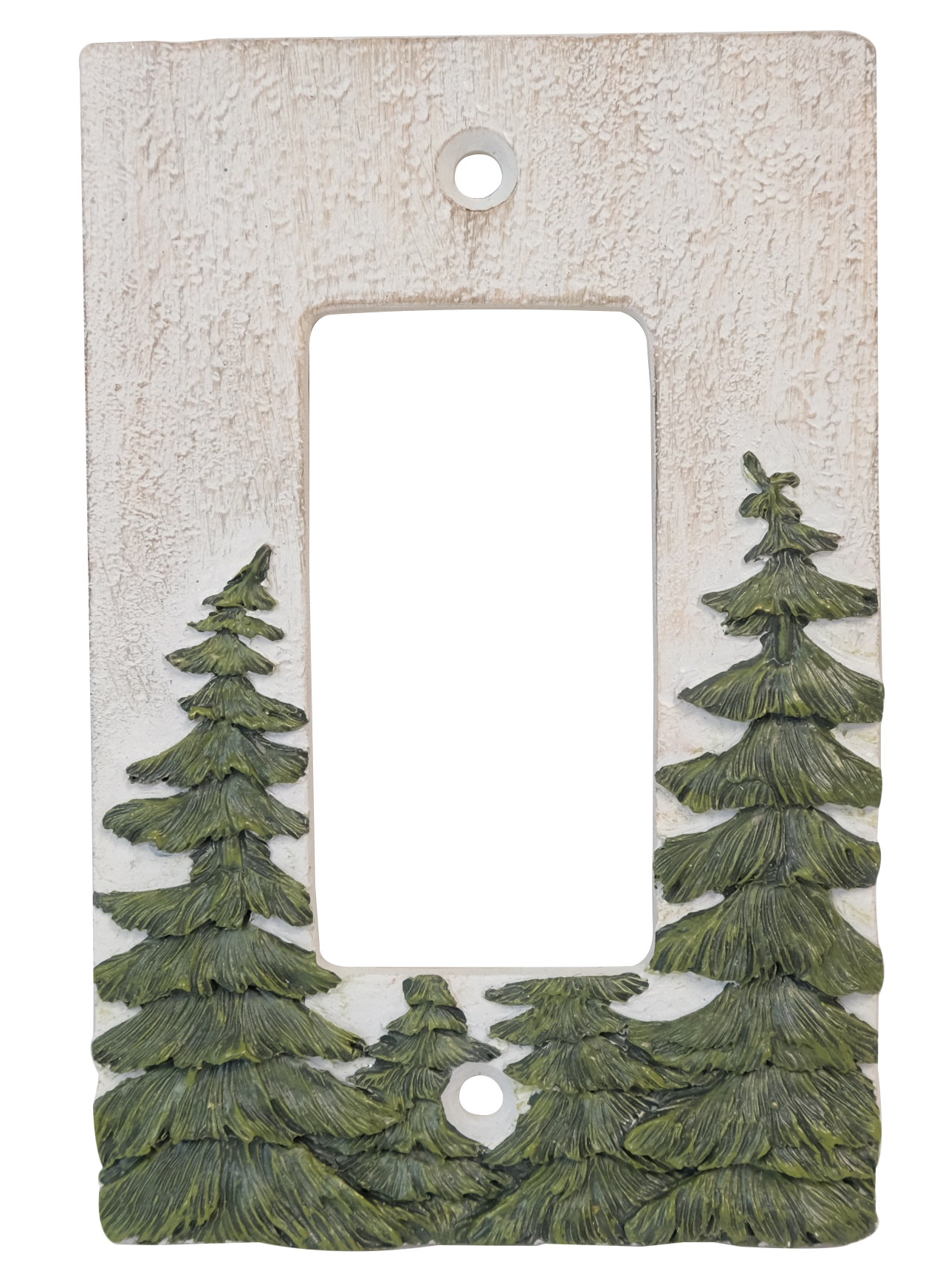 De Leon Collections Evergreen Forest Trees Decorative Single 1-Gang ...