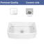 Blanc Farmhouse Sink - Évier de cuisine blanc 33 po