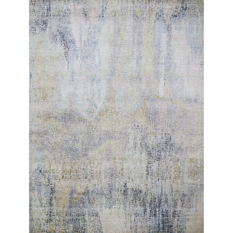Tapis rectangulaire noué à la main, Rectangle de 5 pi x 8 pi