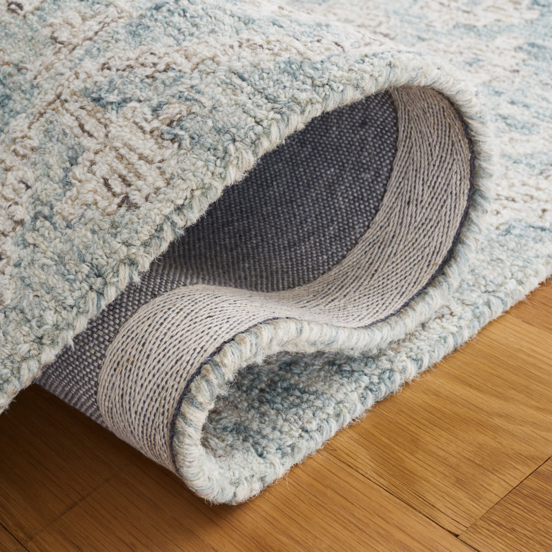 Metro 357 Area Rug In Ivory / Light Blue, Rectangle 5' x 8'