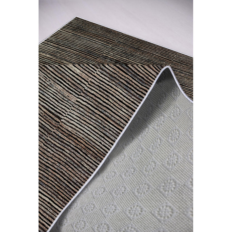 Premium Dark Grey Carpet, 5.2 x 7.5 ft | 100% Polyester, 650 g/m², 0.16 in Pile Height | Antibacterial, Eco-Friendly, Non-Slip PVC Dot Underside | Machine Washable, Perfect for Living Room & Bedroom Décor