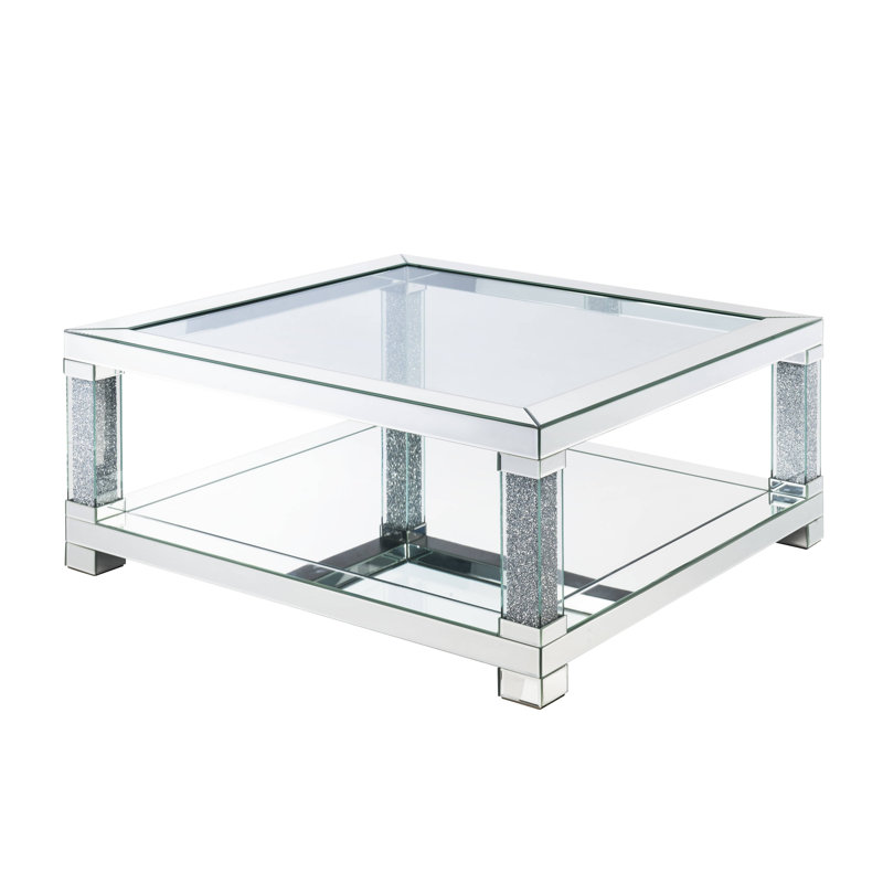 Table basse à 4 pieds avec rangement