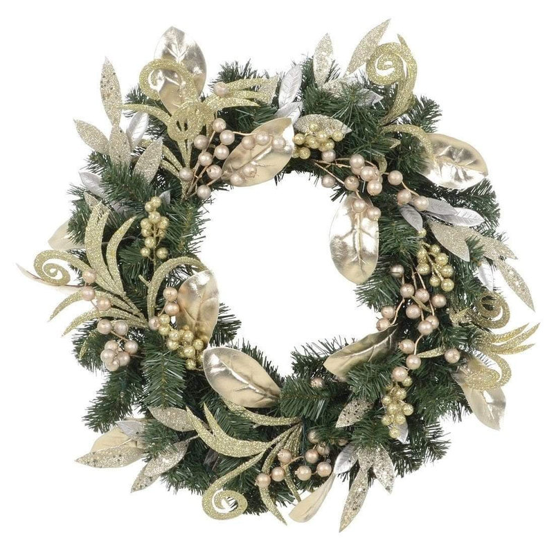 Faux Lighted 10.49cm Wreath