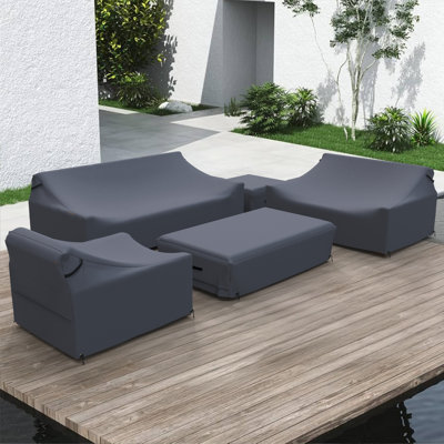 Ensemble de conversation pour canapé en teck Melrose