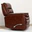 Fauteuil inclinable et oscillant Global Home avec repose-pieds manuel Cognac Brésil
