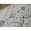 Tapis oriental noué à la main ivoire / brun / vert sauge / gris anthracite Oushak