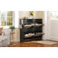 Armoire à chaussures Mid-Century Rattan-2099867331