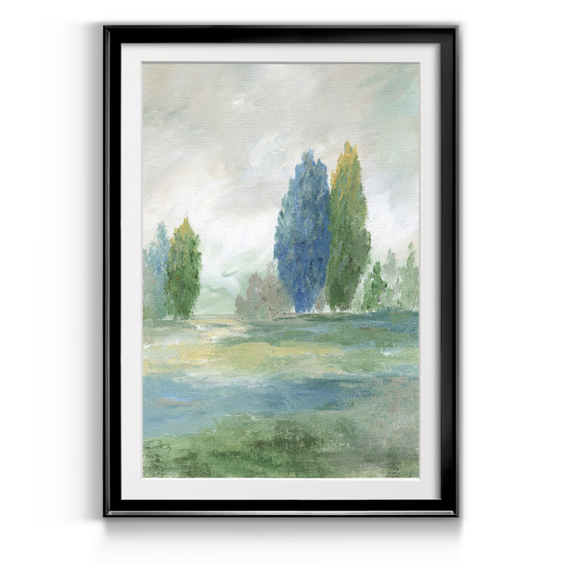 Jeweled Valley II - Reproduction d'art sur papier encadrée, H 22,5 po x l 30,5 po x P 1,5 po, Noir