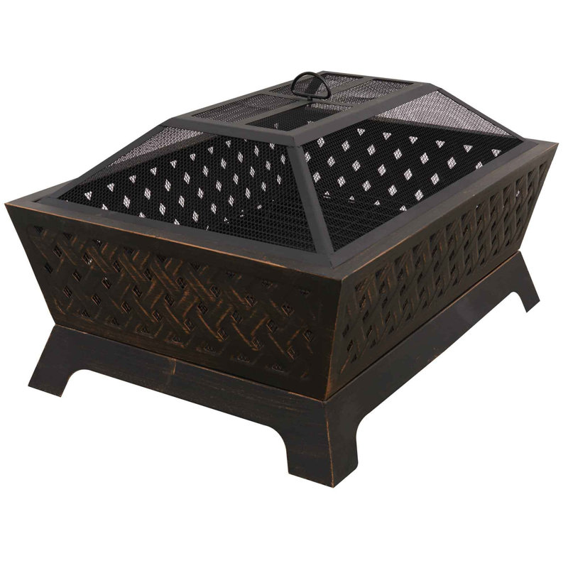 Rectangle Steel Smokeless Fire Pit