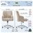 Serta Leighton Mid-Back Office Chair with Chrome Nailheads, Memory Foam Cushion, Padded Armrests-1210331830