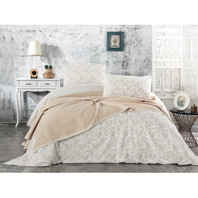 Cotton Paisley Coverlet