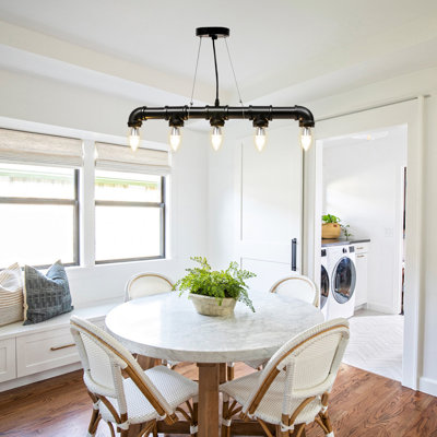 Tullett 5 - Light Matte Black Lantern Pendant