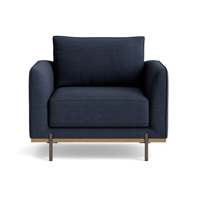 Fauteuil d'appoint en velours azur, vert olive