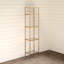 Bibliothèque de type étagère en acier de H 73 po x l 18 po Letia-318422666